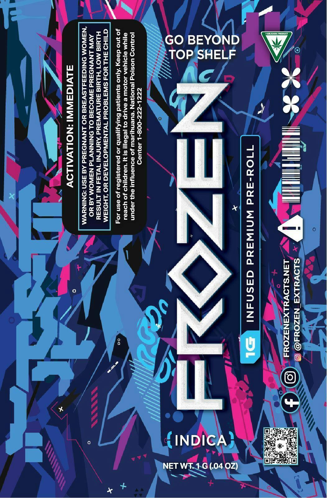 Frozen - 1g Preroll - Tagalonogz
