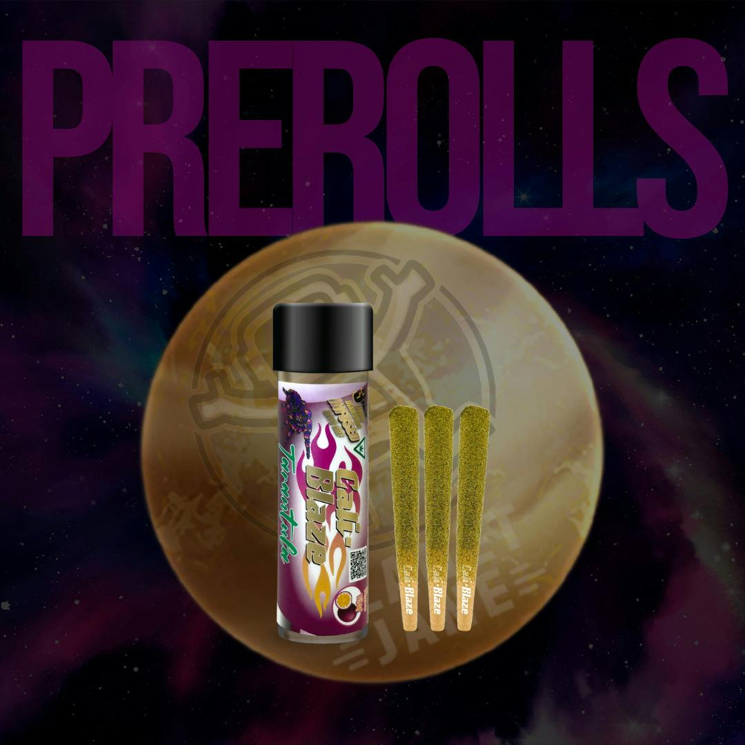 Cali Blaze - .6g Tarantula Preroll 3pk - Passion Fruit Sativa