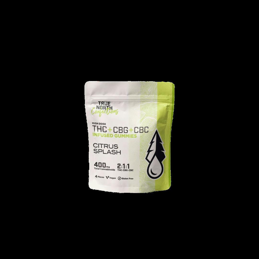 True North Confections - 200mg 2:1:1 THC/CBG/CBC Gummies - Citrus Splash