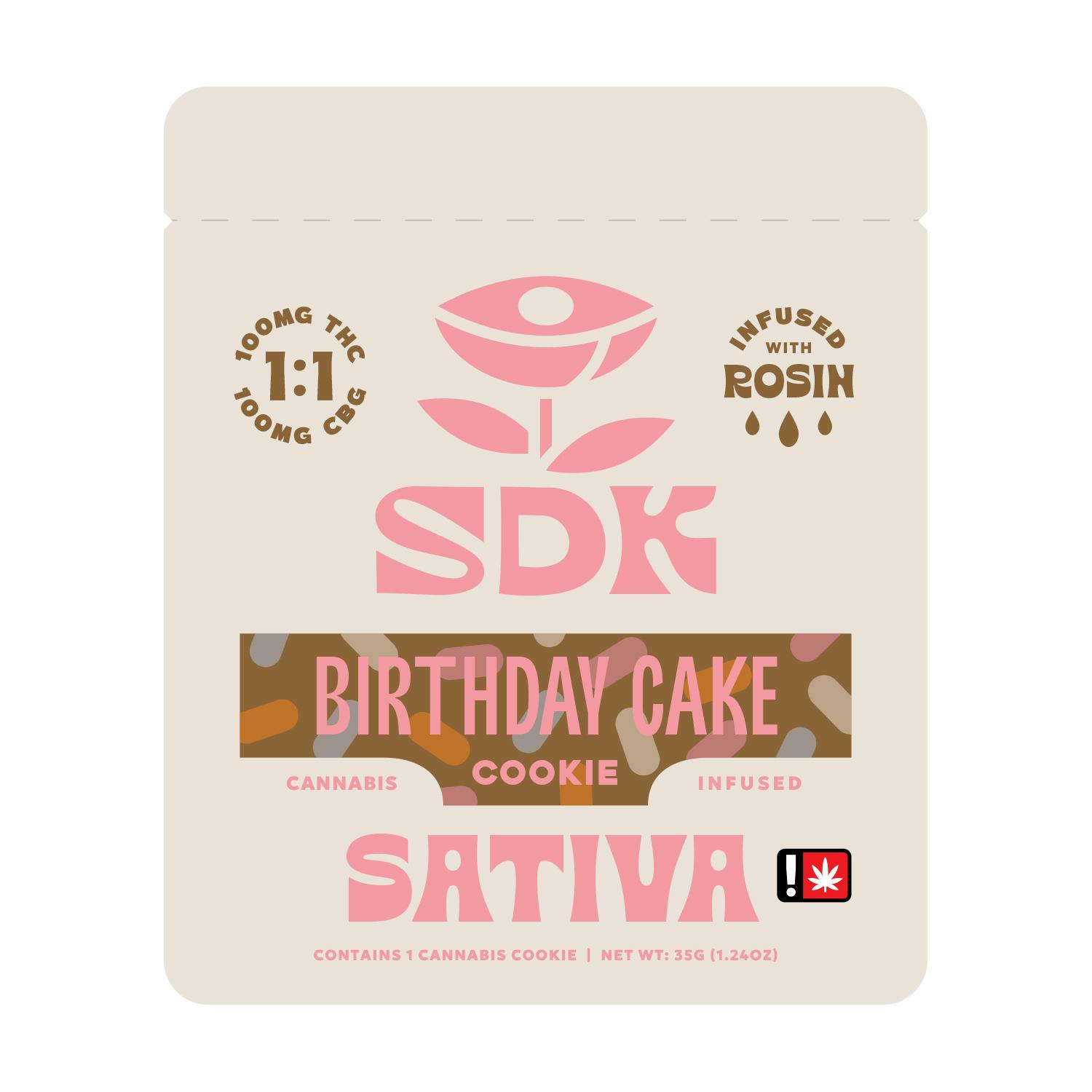 Rosin Cookie: Birthday Cake