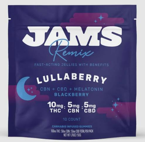 Lullaberry 2:1:1 (THC:CBN:CBD) Jellies 100mg - Jams