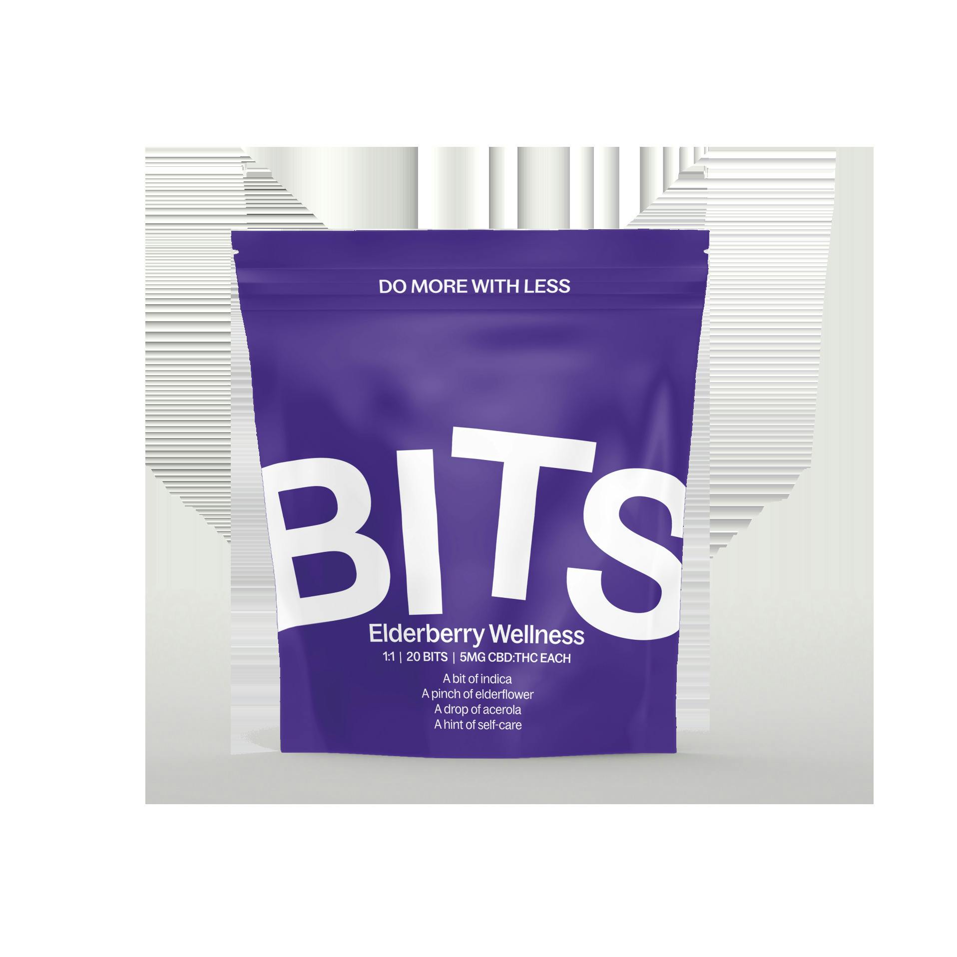 Elderberry Wellness 1:1 (THC:CBD) 100mg - Bits