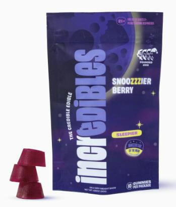 Snoozzzierberry 2:1:1 (THC:CBN:CBG) Gummies 100mg - Incredibles