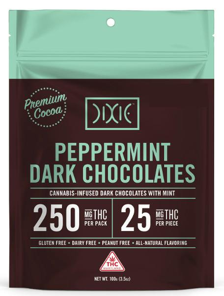 Peppermint Dark Chocolate 250mg - Dixie