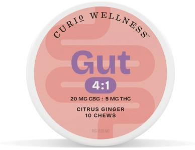 Gut Citrus Ginger 4:1 Chews 50mg - Curio at FLWR Dispensary - Recreational & Medical Cannabis Towson