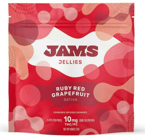 Ruby Red Grapefruit Jellies 100mg - Jams