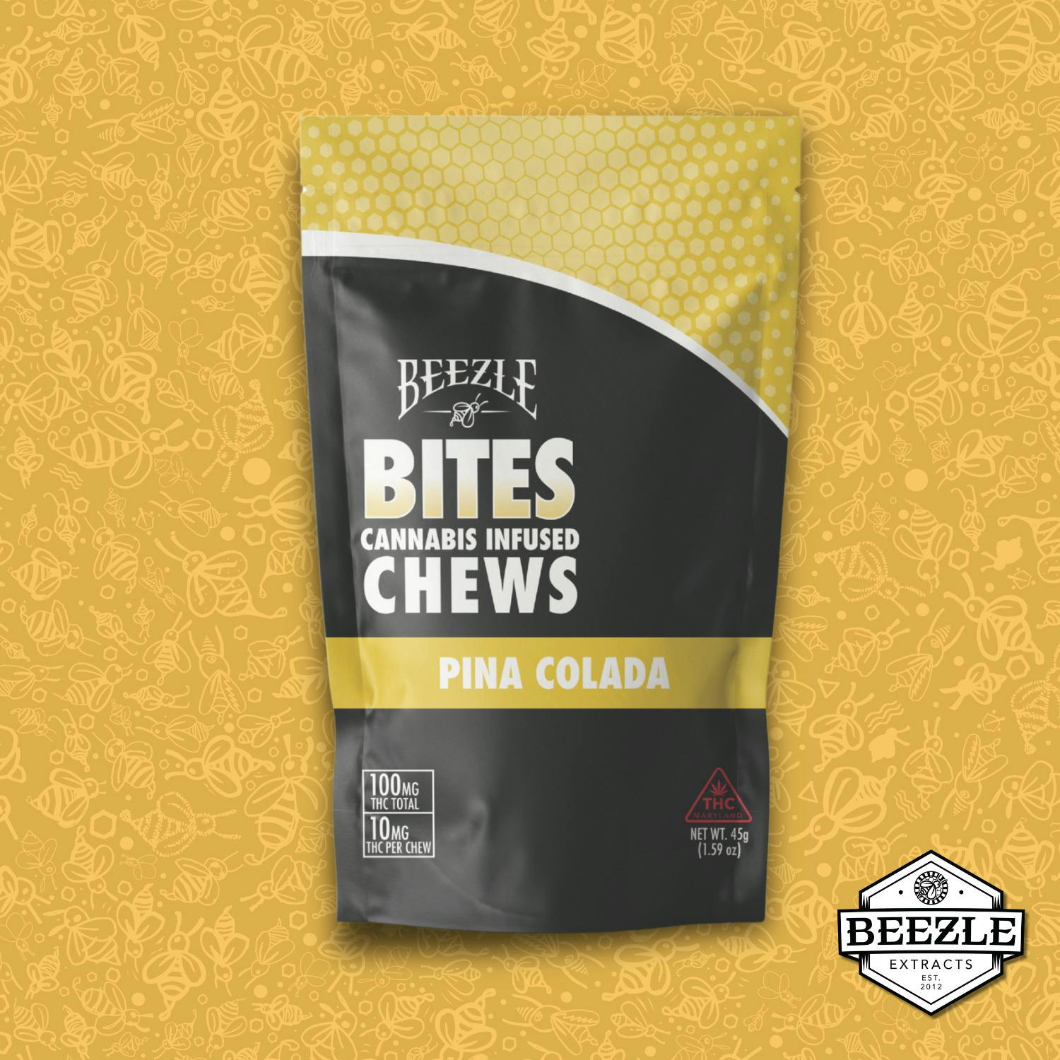 Pina Colada Bites 100mg - Beezle