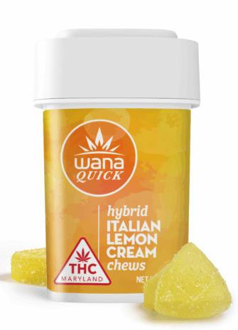 Italian Lemon Cream (Quick Release) Soft Lozenges 100mg - Wana
