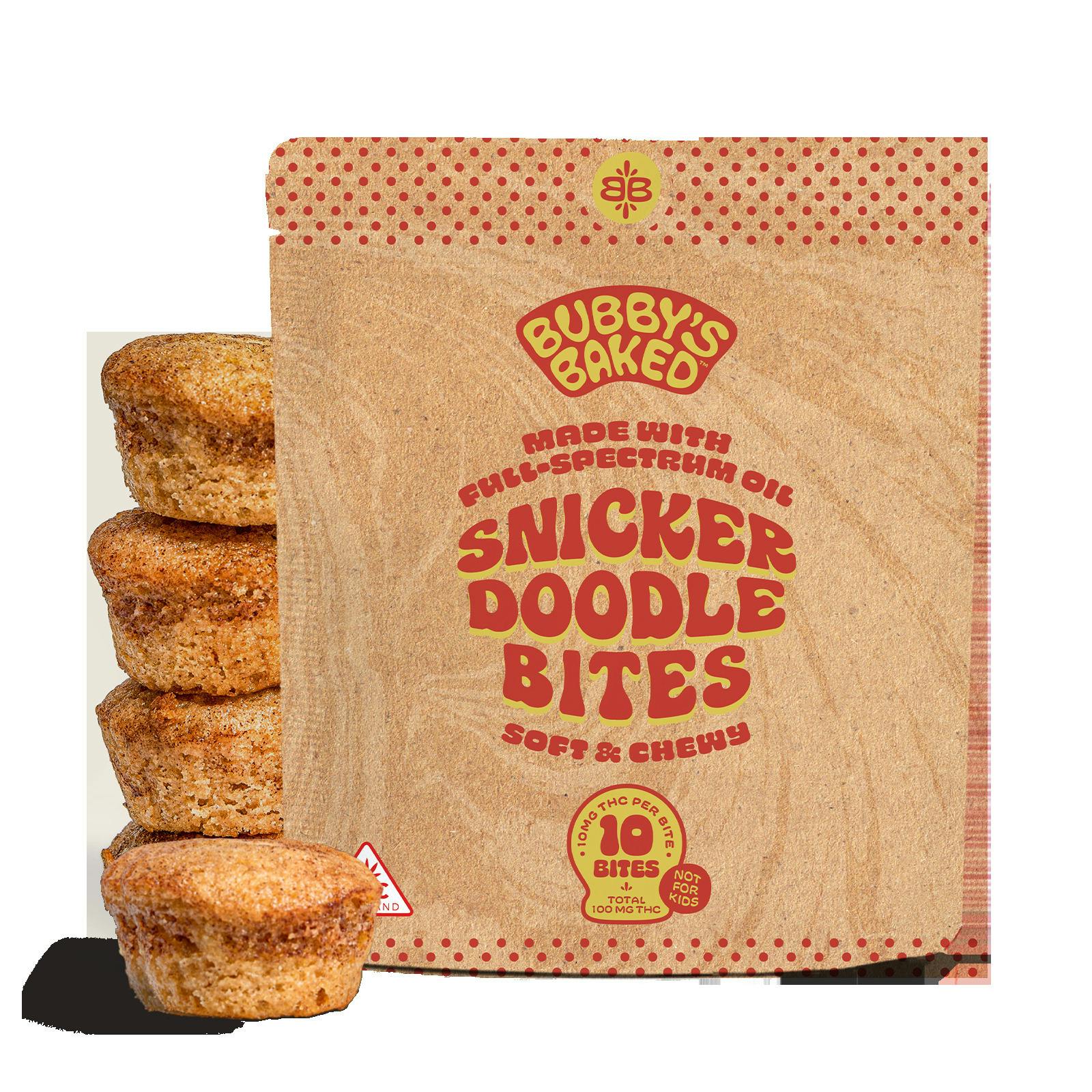 Snickerdoodle Bites 100mg - Bubby's Baked