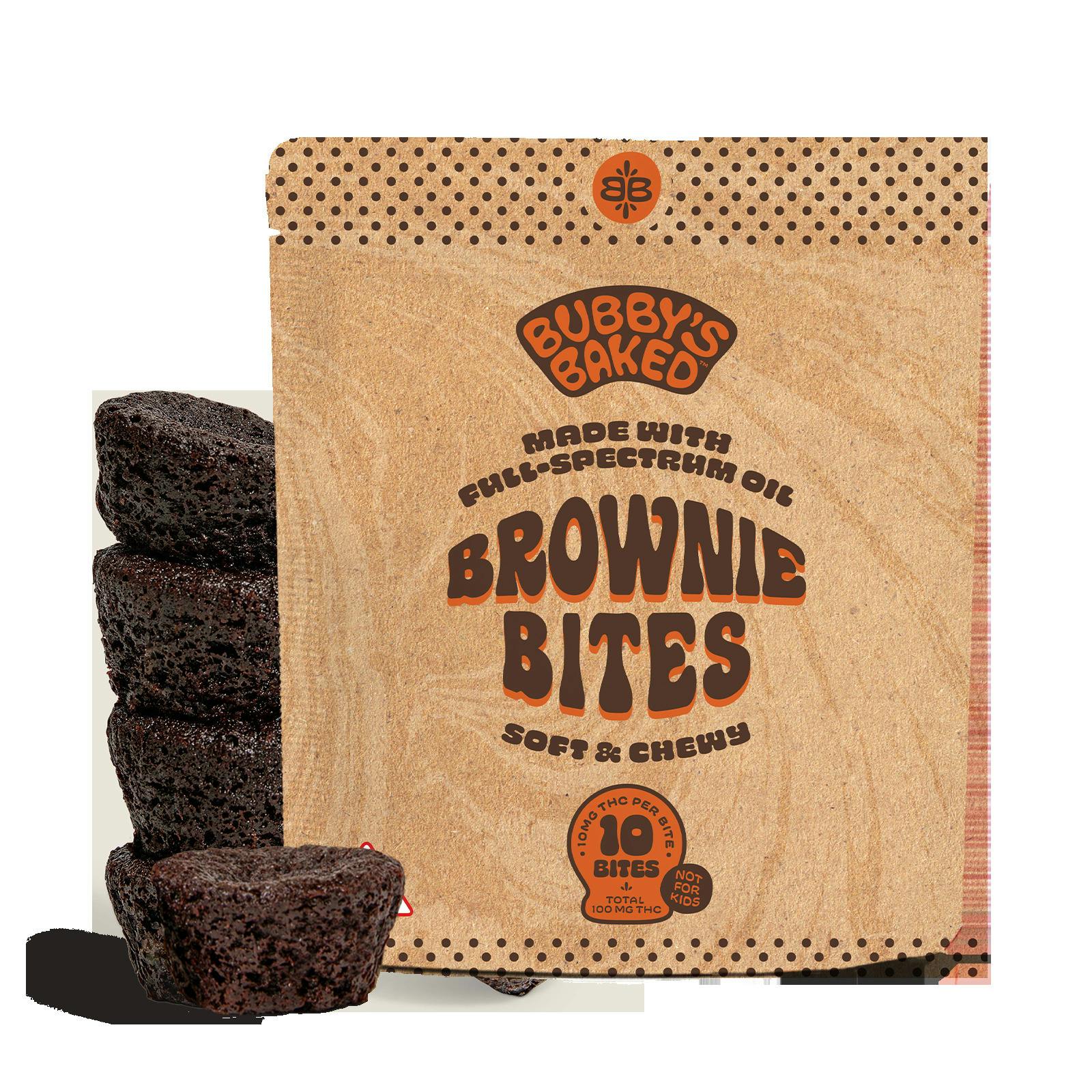 Brownie Bites 100mg - Bubby's Baked