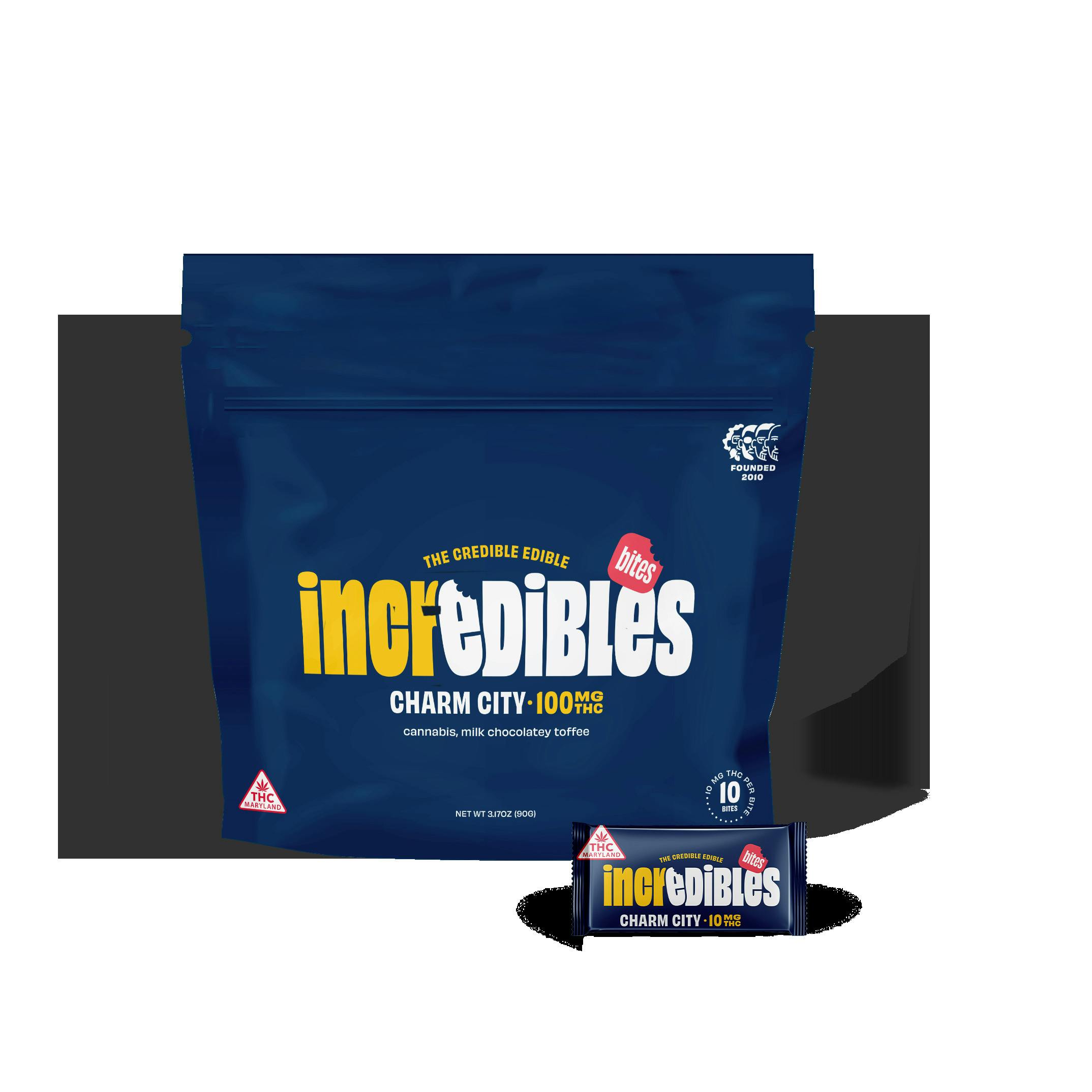 Charm City Chocolate Bites 100mg - Incredibles