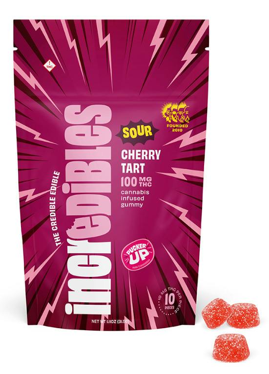 Sour Cherry Tarts (Fast Acting) Gummies 100mg - Incredibles