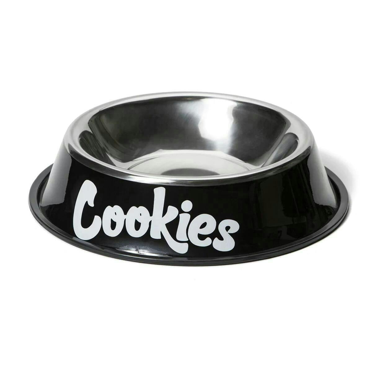 Cookies Co. - (Black) Original Mint Powder Coated Stainless Steel Dog Bowl - Black Cookies Dog Bowl