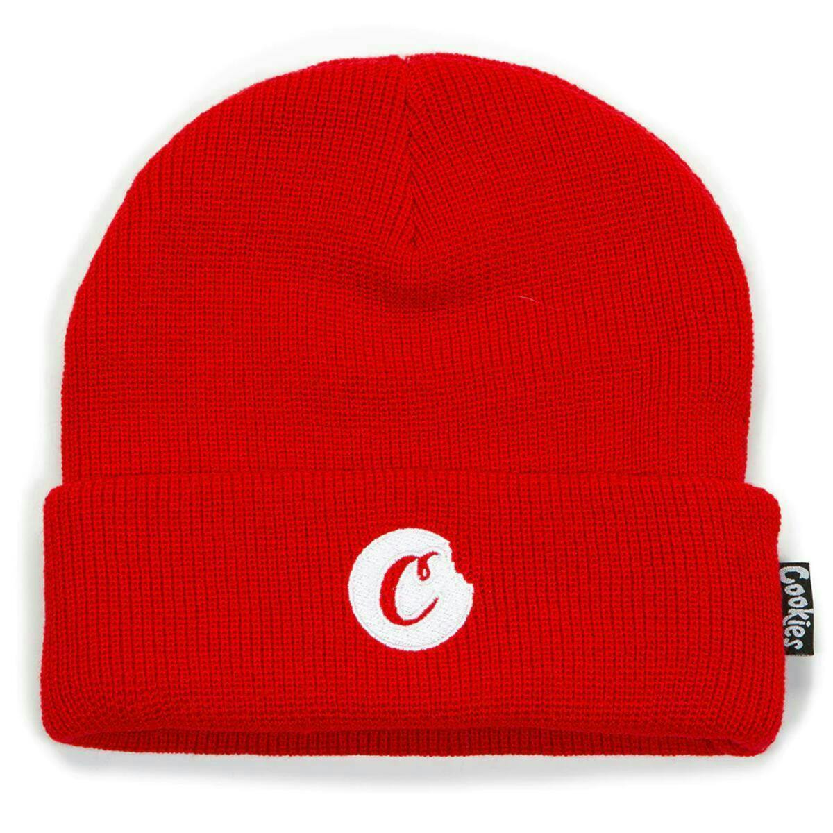 Cookies Co. - (Red/White) C-Bite Beanie - Red/White Beanie
