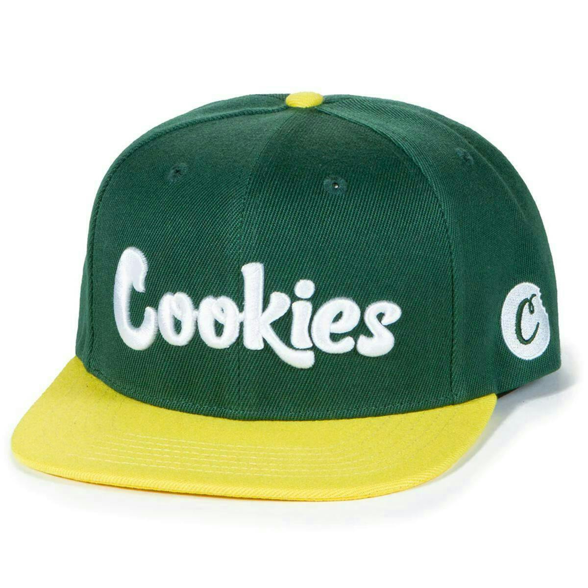 Cookies Co. - Forest Green/Gold Original Logo Snapback - Green/Gold Cookies Hat