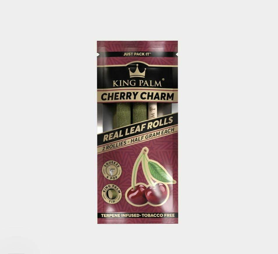 King Palm - Cherry Charm Palm Leaf Wrap - 2 Pack - 2 Pack Blunt Wraps