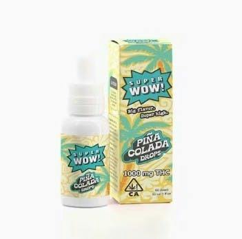 Super Wow! - Pina Colada Drops - 1000mg 30ml - 1000mg Tincture 30ml