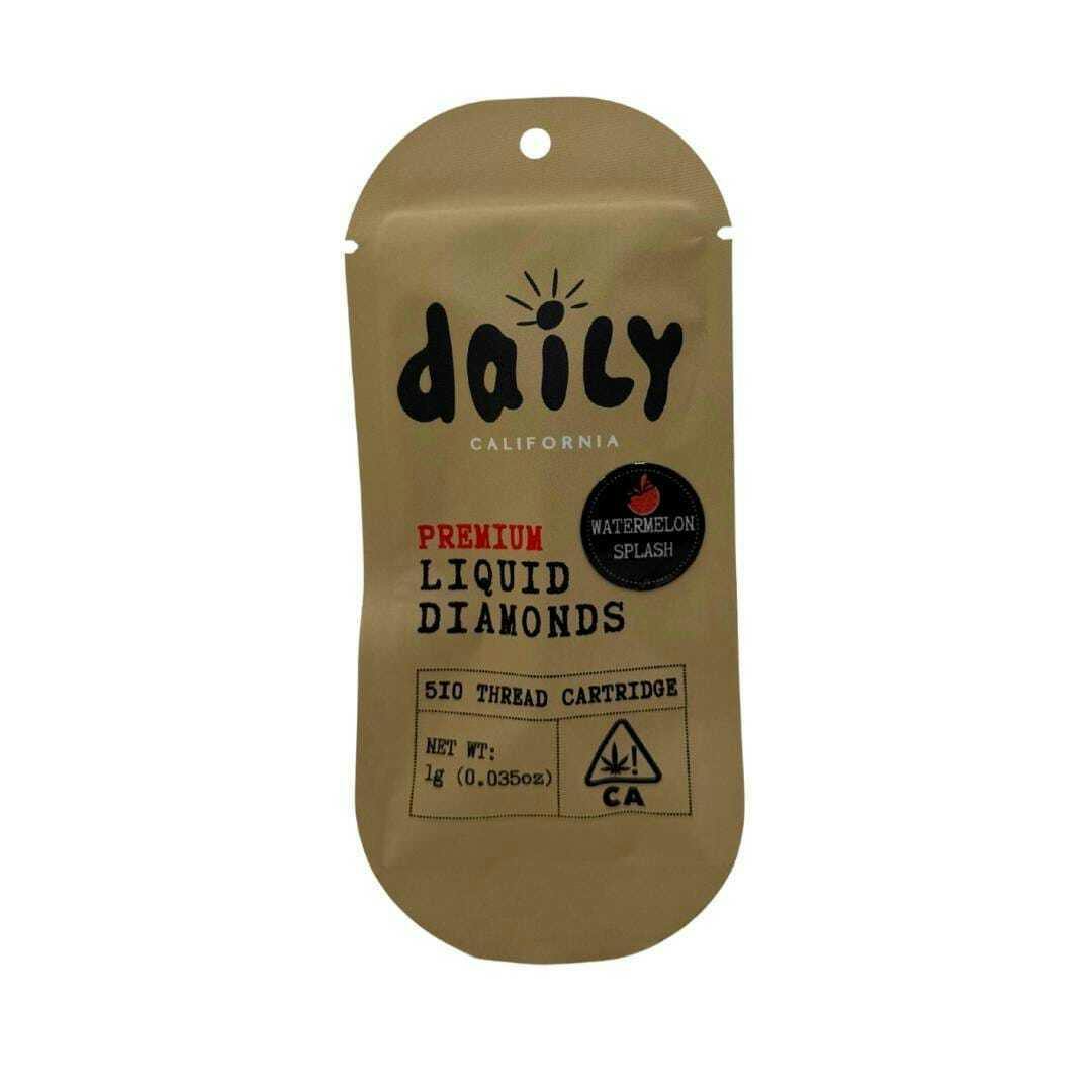 Daily - Sherb Mint - 1g Liquid Diamonds Cartridge - 1g Cart - Hybrid