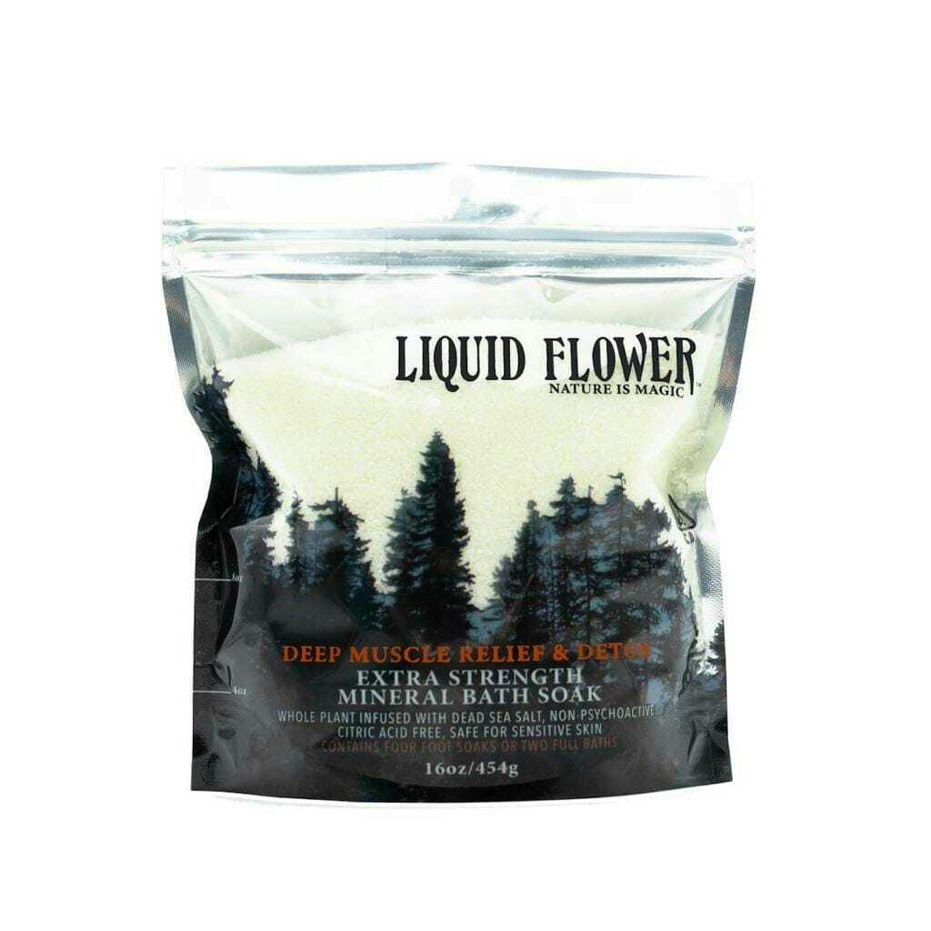 Liquid Flower - Deep Muscle Relief & Detox Mineral Bath Soak - Mineral Bath Soak