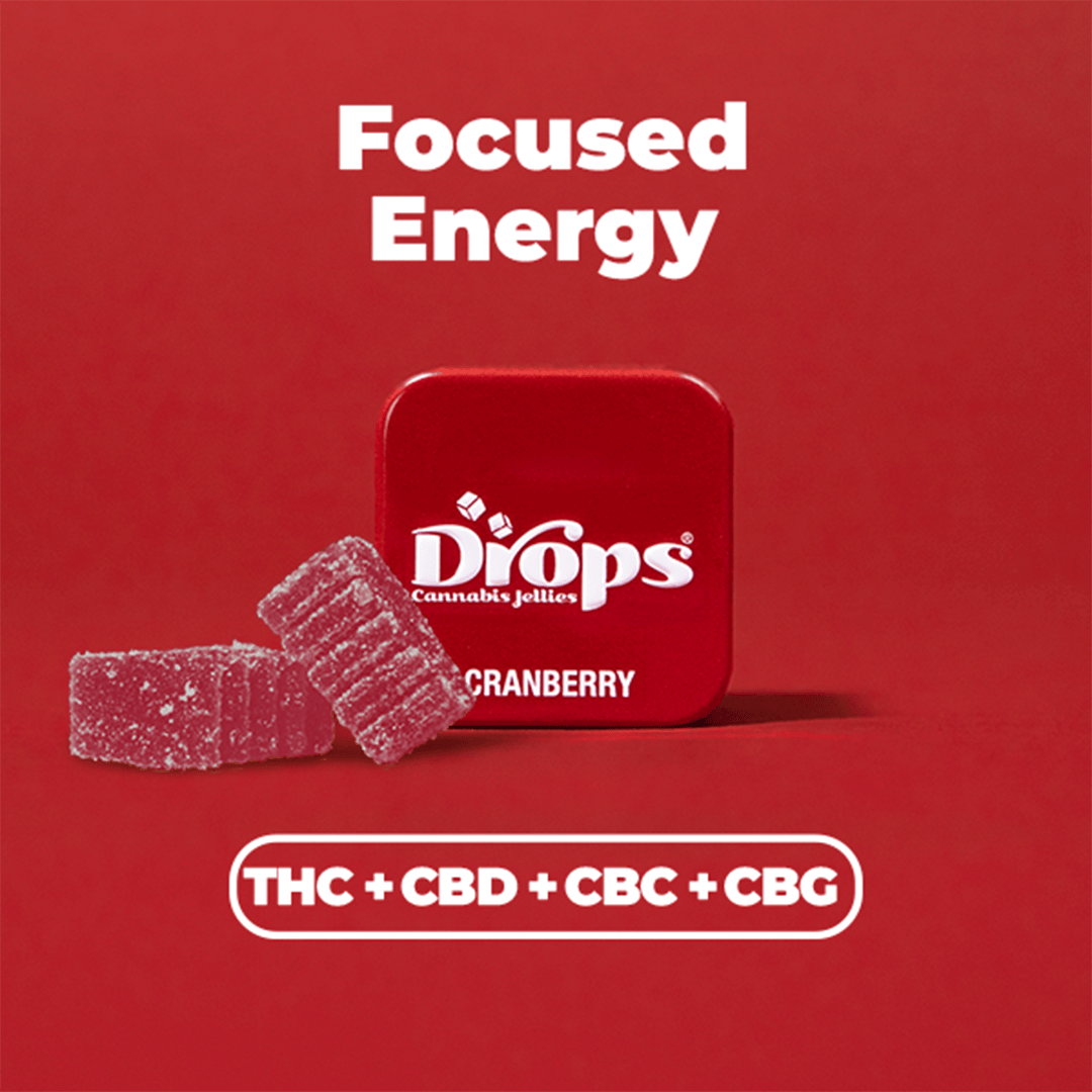 Drops - Cranberry - 50mgTHC / 50mgCBN / 50mgCBC / 50mgCBG 2pk - 2pk Gummy - Sativa