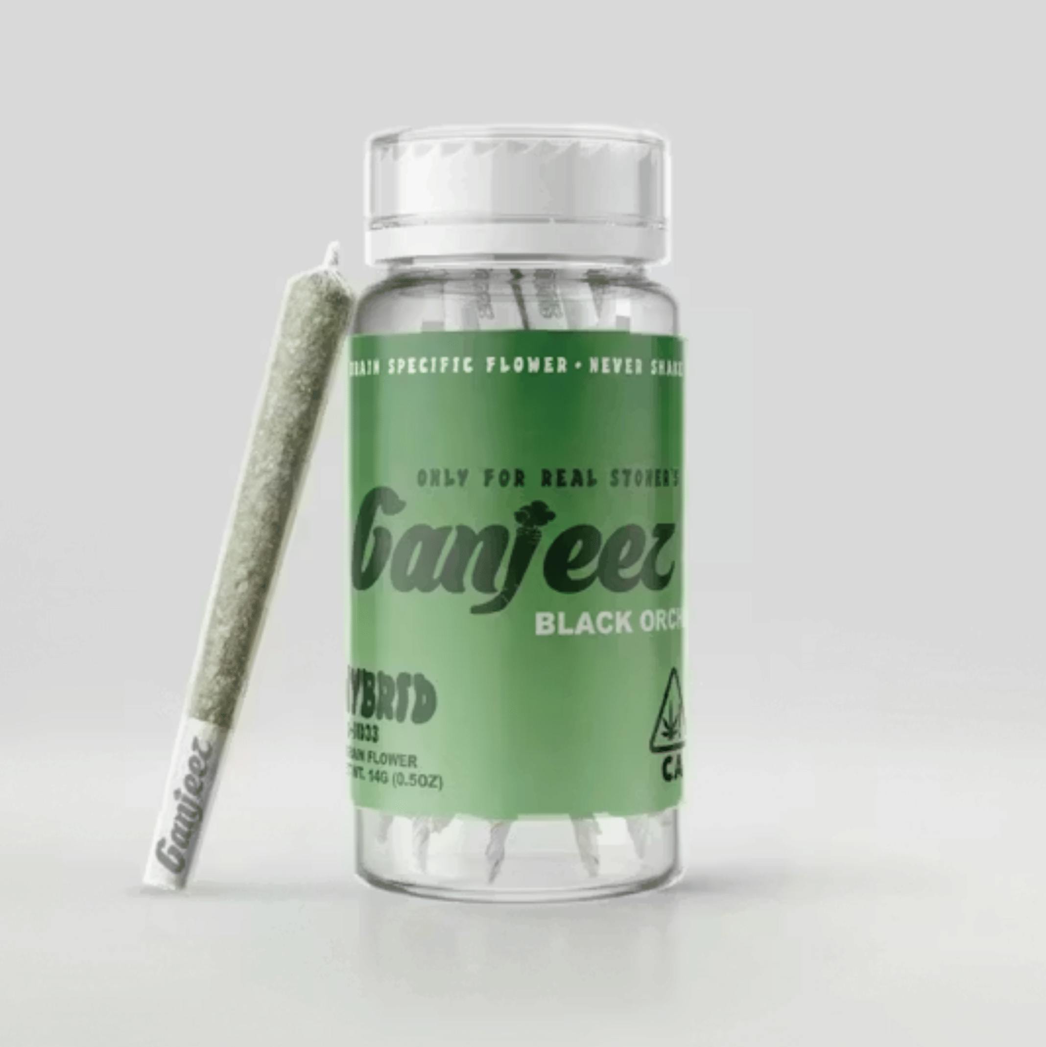 Ganjeez - Black Orchid - .5g Prerolls(14pk) - PR Pack - Indica