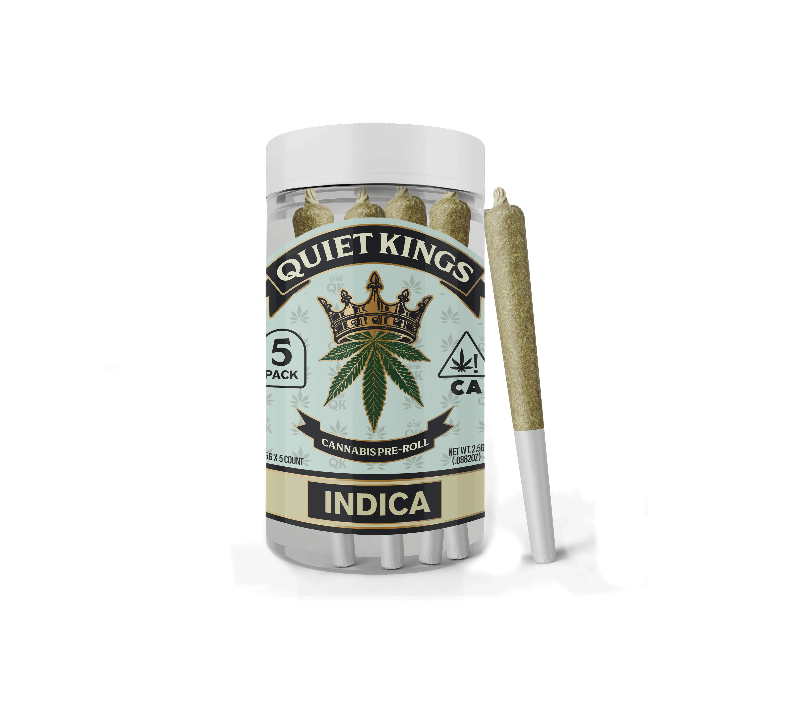 Quiet Kings - Grape Ape - .5g Pre Rolls (5pk) - PR Packs - Indica