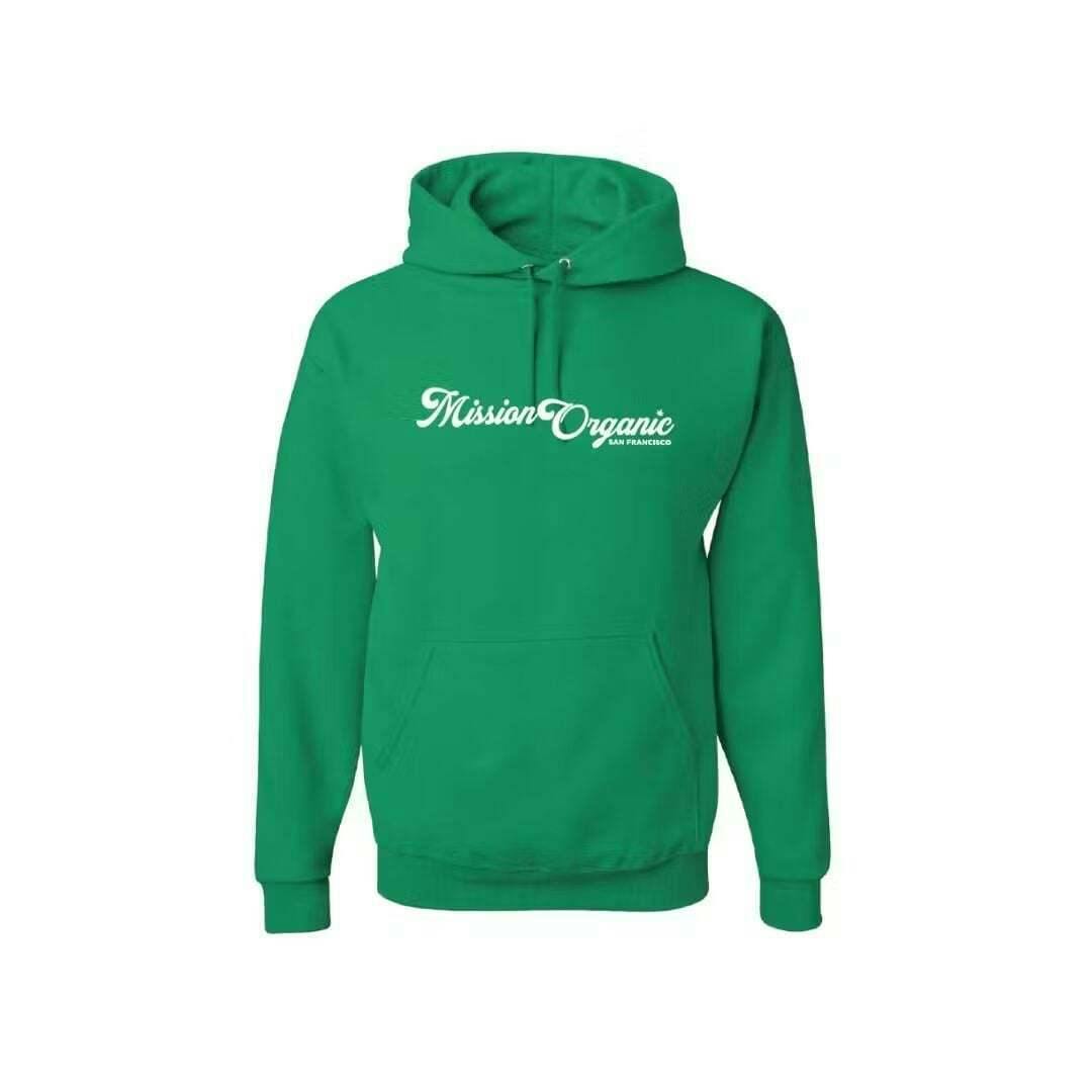 Mission Organic Inc. - Green Mission Organic Logo Pullover Hoodie - Small