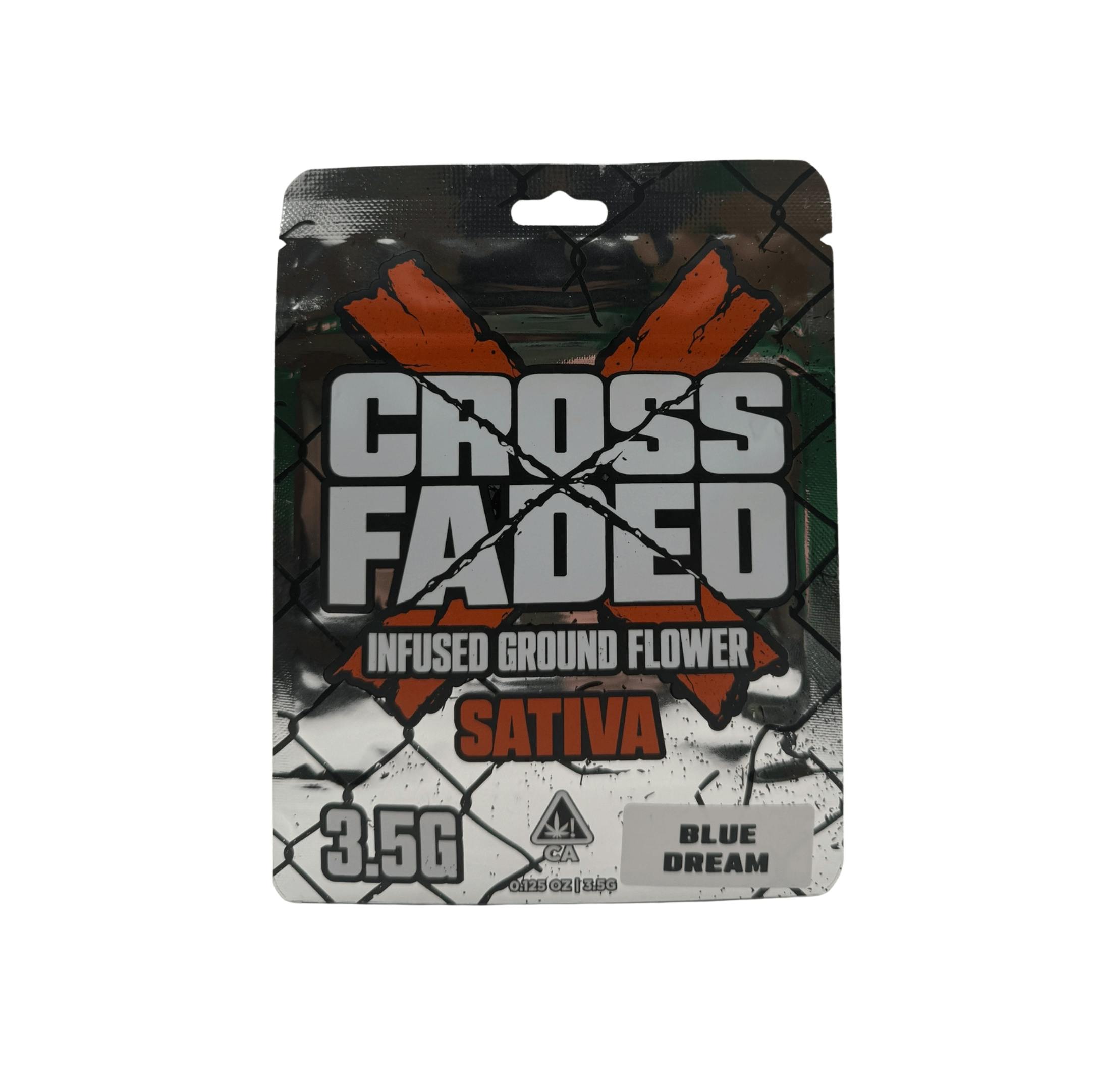 Cross Faded - Blue Dream - 3.5g Infused Pre Ground - Infused PG - 3.5 Sativa