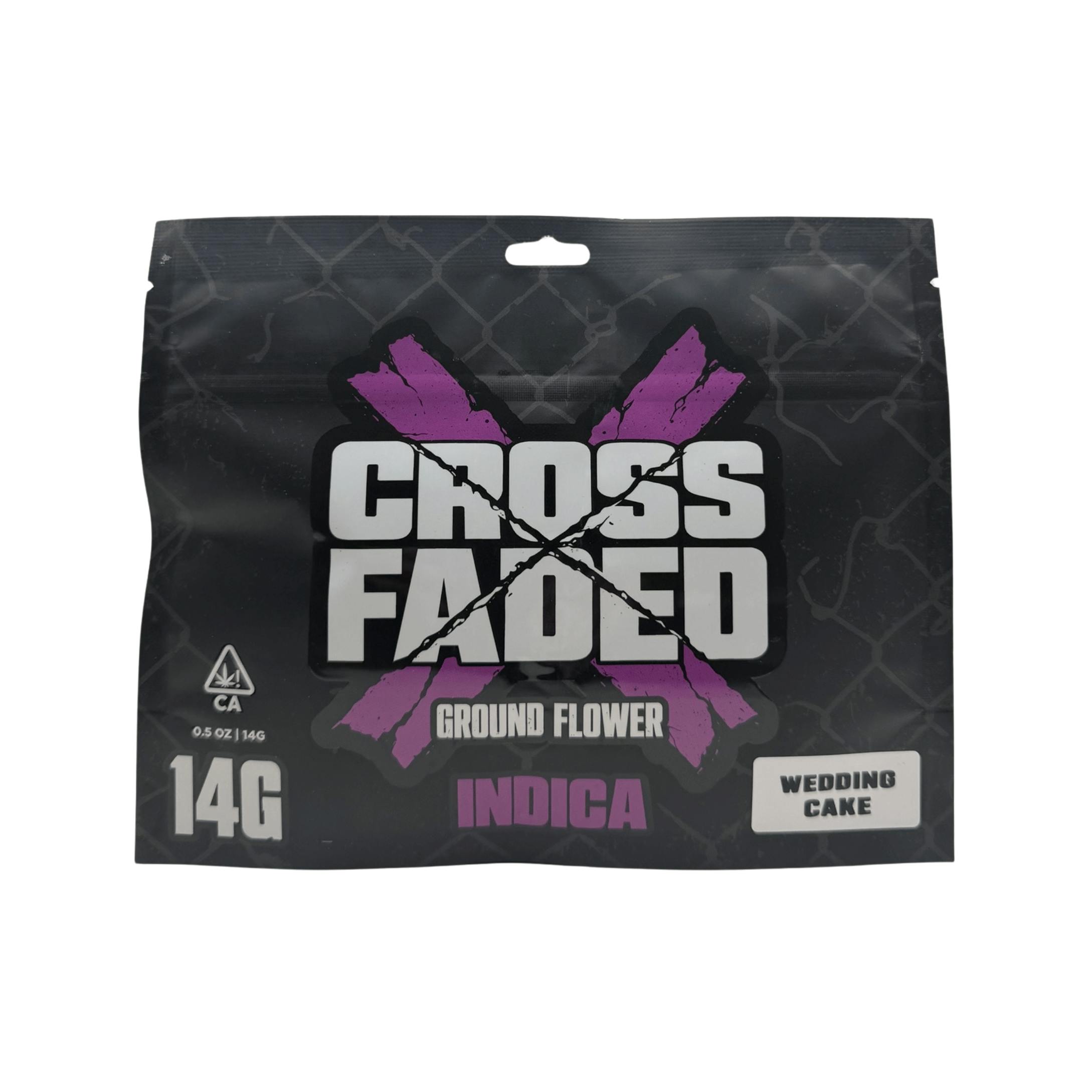 Cross Faded - Wedding Cake - 14g Pre Ground - 14g PG - Indica