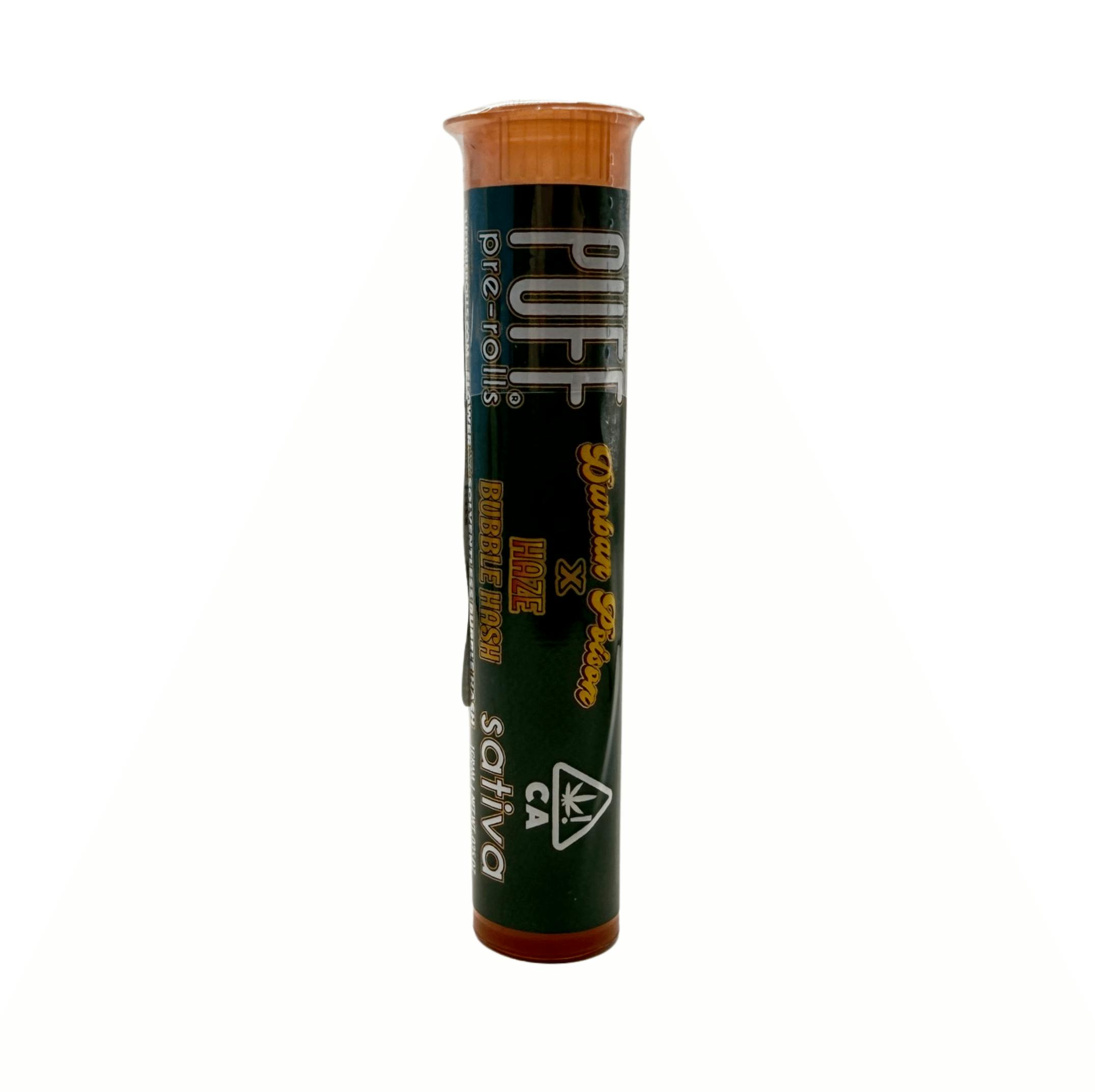 Puff - Durban Poison x Haze - 1g Hash Infused Pre-Roll - 1g Sativa Infused Pre-Roll