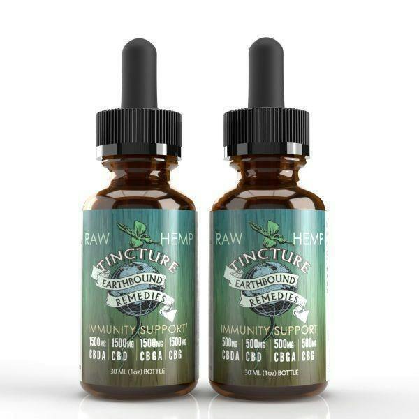 Earthbound | Immunity Support | 1:1:1:1 500mg CBDA/CBD/CBGA/CBG | Tincture