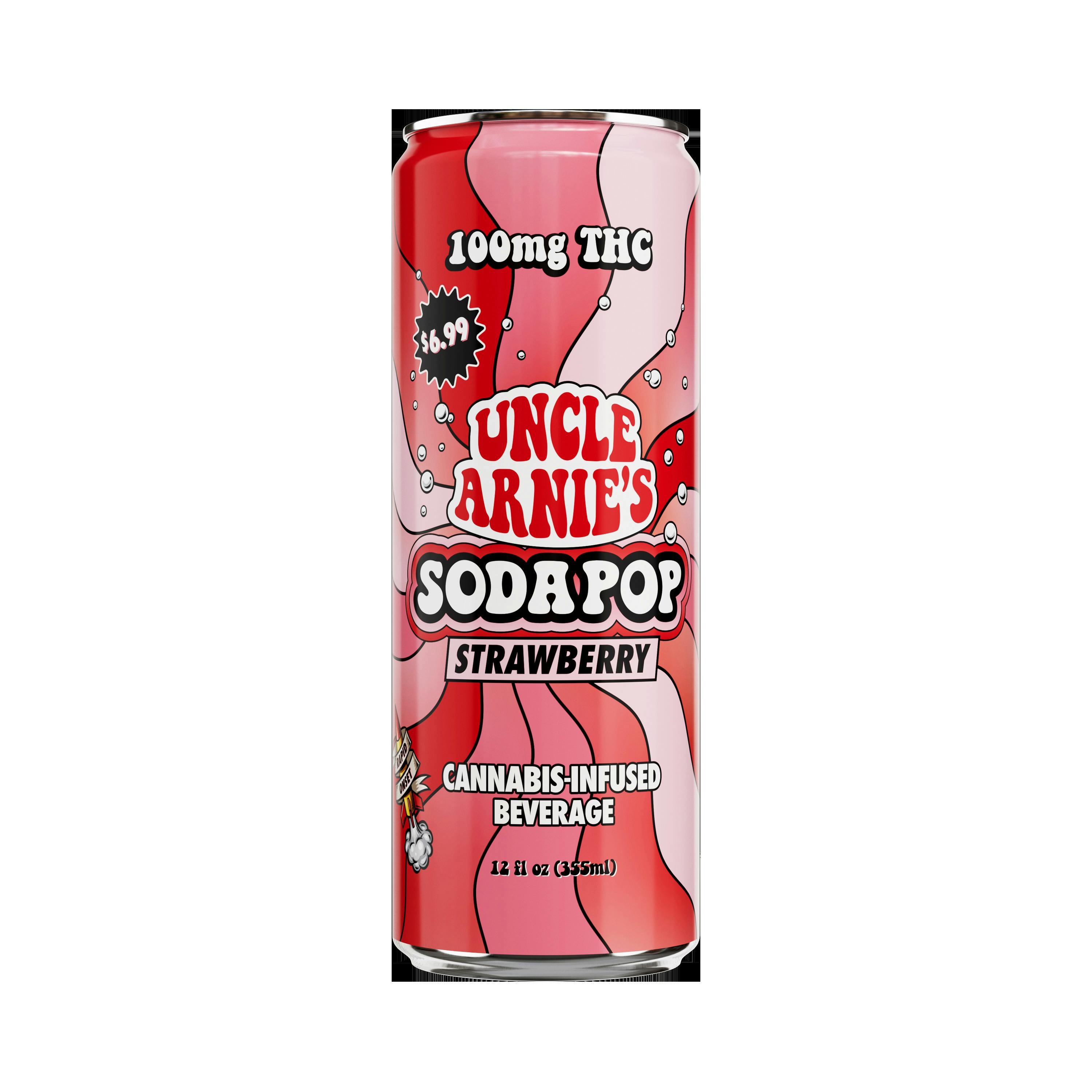 Strawberry Soda Pop | Carbonated | 100mg | 12oz