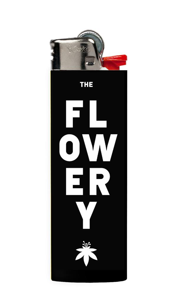 Flowery Logo Lighter - Black at Weed the People 420, LLC
