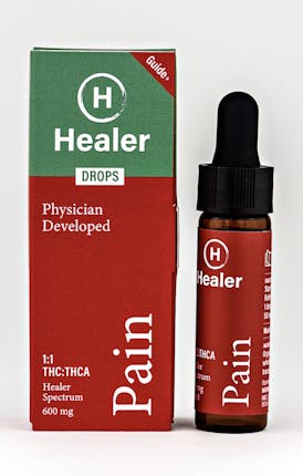 Healer Pain Drops 1:1 Tincture 300mg THC 300mg THCA