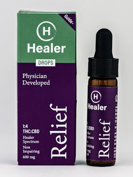 Healer Relief Drops 1:4 Tincture 150mg THC:450mg CBD