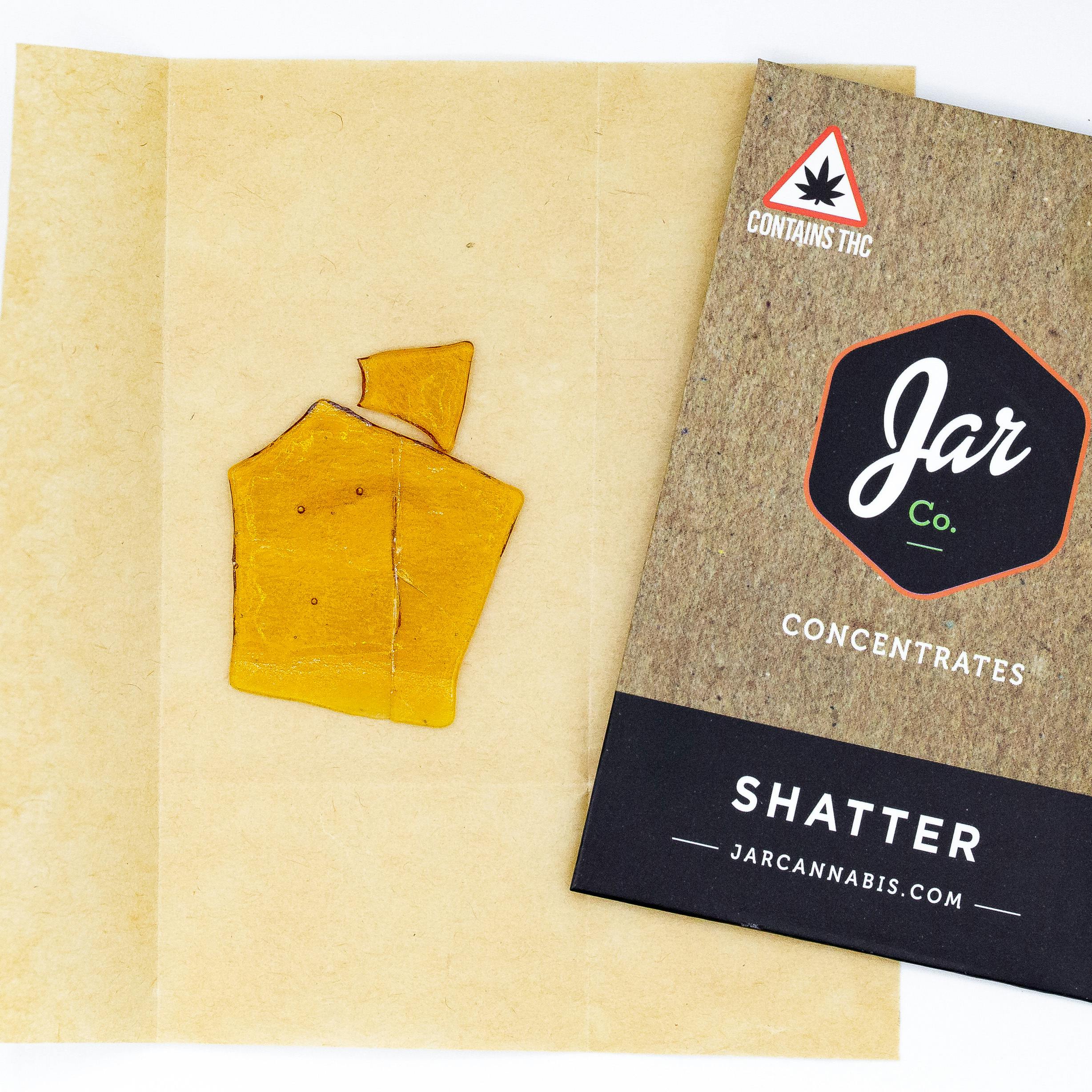 JAR Shatter 1g - Silver Kush at JAR Cannabis Co. Dispensary - Carrabassett (Sugarloaf)