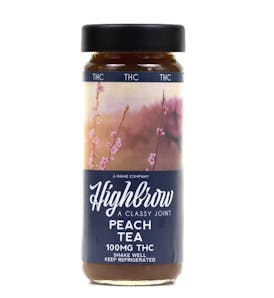 Highbrow 100mg THC Nano infused - Peach Tea