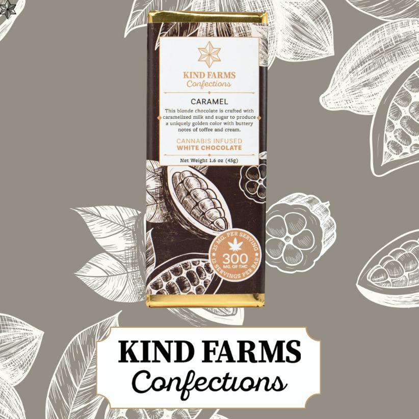 Kind Farms Salted Almond Chocolate Bar 300mg THC