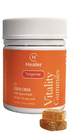 Healer 200mg Vitality Gummies CBDA:CBGA