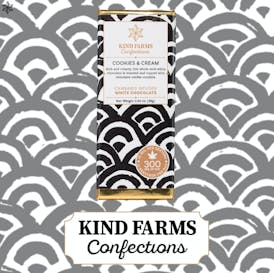 Kind Farms Cookies & Cream Chocolate Bar 300mg THC