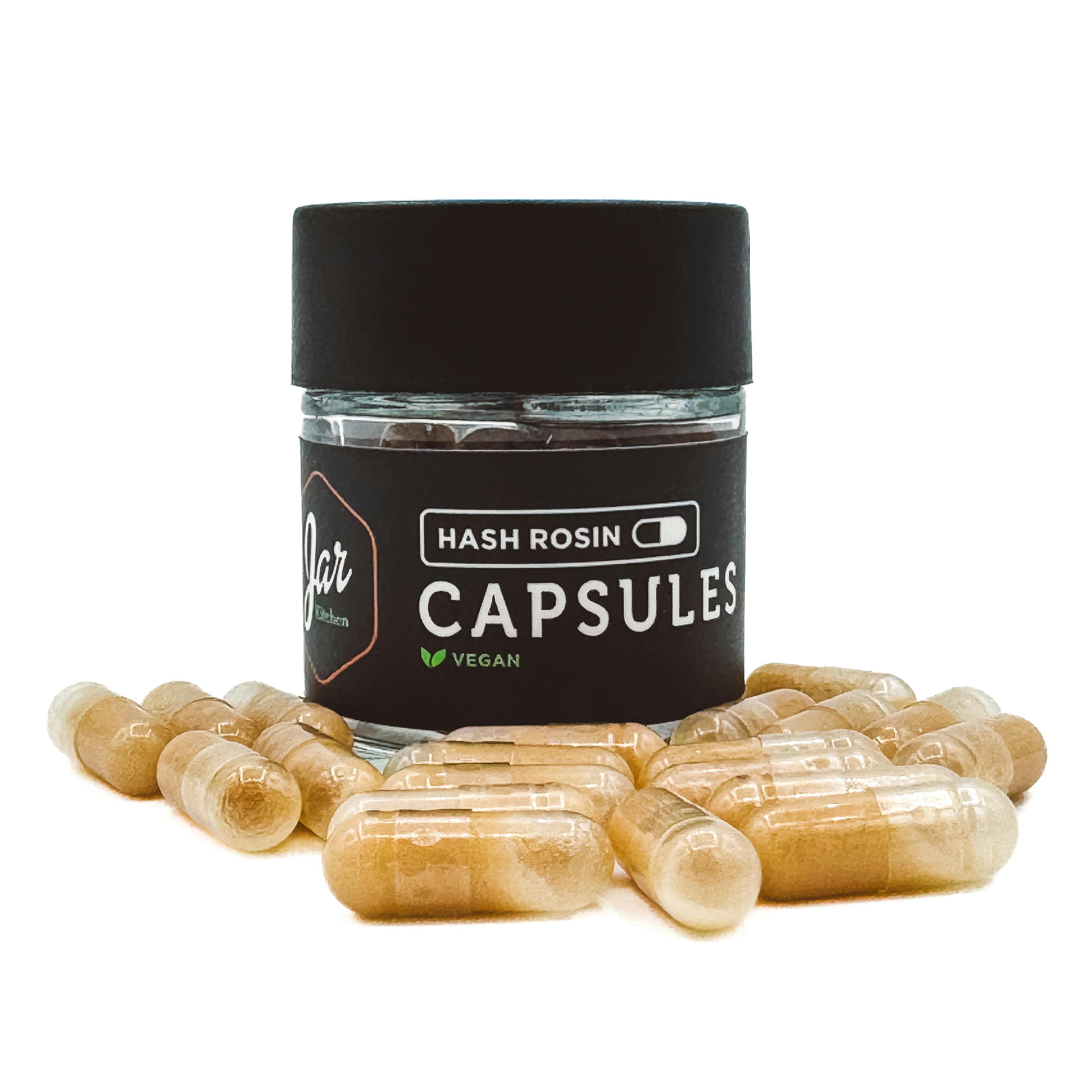 Hash Rosin Capsules - 100mg ( 5mg / piece ) at JAR Cannabis Co. Dispensary - Newry (Sunday River)