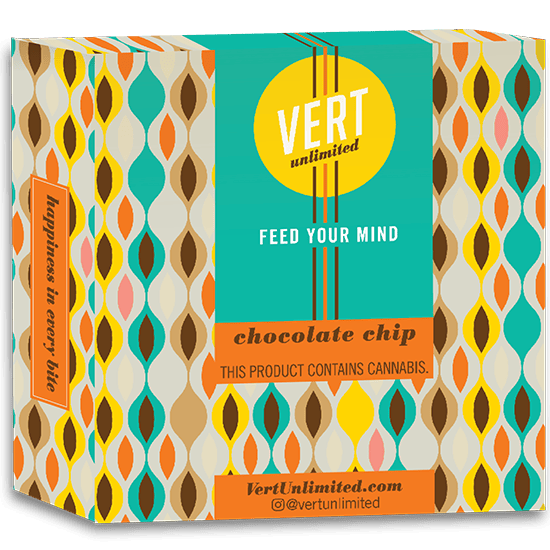 VERT CHOCOLATE CHIP COOKIE SQUARE 100MG
