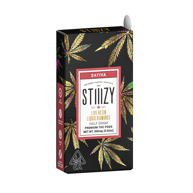 STIIIZY GREEN CRACK LIVE RESIN LIQUID DIAMONDS VAPE POD 0.85G