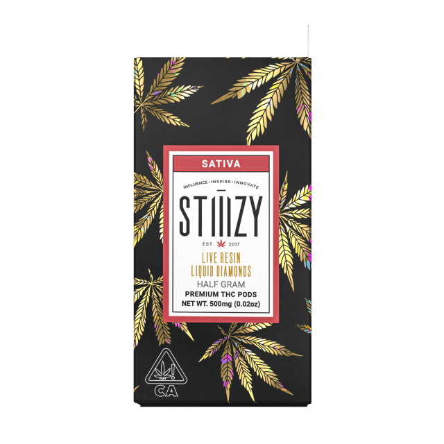 STIIIZY PURPLE HAZE LIVE RESIN LIQUID DIAMONDS VAPE POD 0.85G
