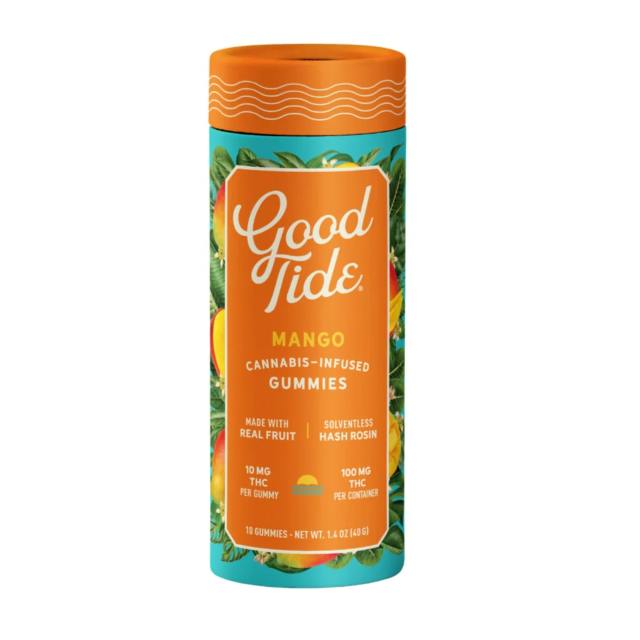 GOOD TIDE MANGO HASH ROSIN GUMMIES 100MG