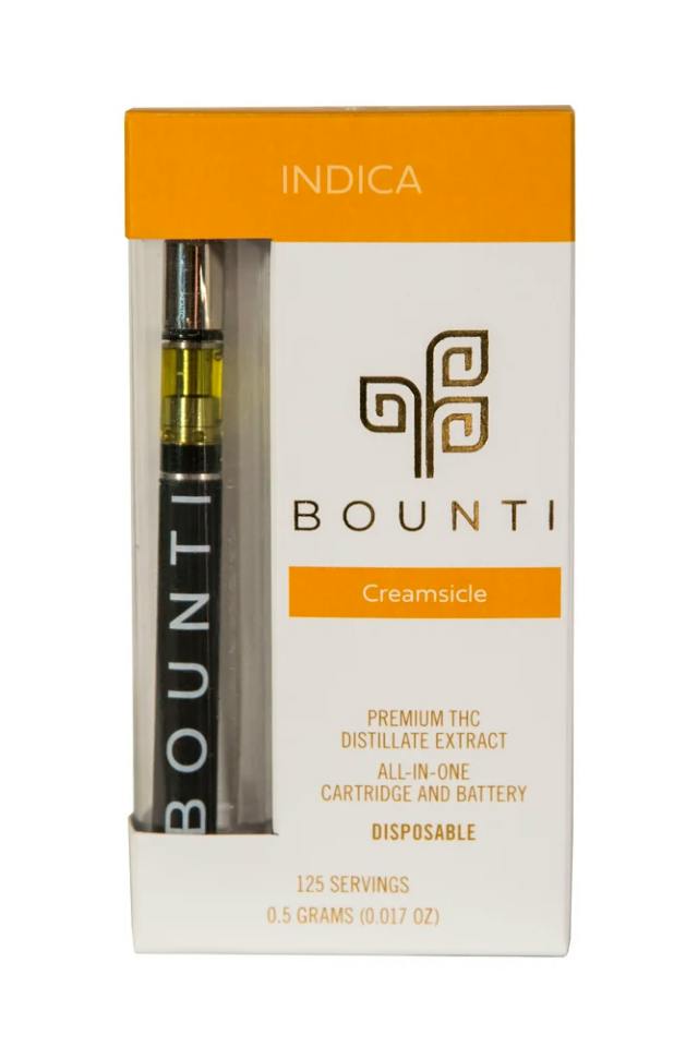 BOUNTI CREAMSICLE DISPOSABLE VAPE 0.5G
