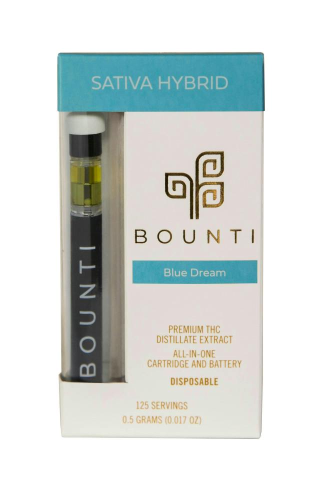 BOUNTI BLUE DREAM DISPOSABLE VAPE 0.5G