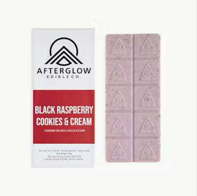 Afterglow - Black Raspberry Cookies and Cream Bar | 100MG