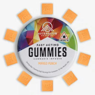 Afterglow | Full Spectrum Sativa | Mango Punch Nano Infused Gummies