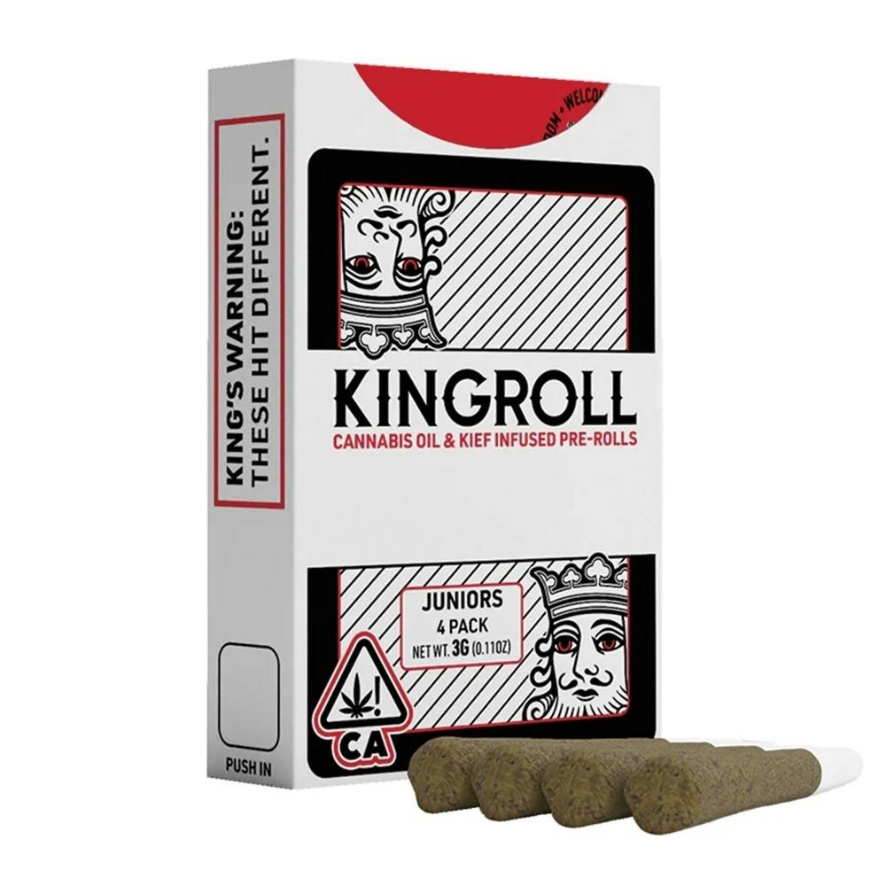 Kingroll Jrs | GG4 x Zookies | Infused Joints | 0.75g each | 4pk